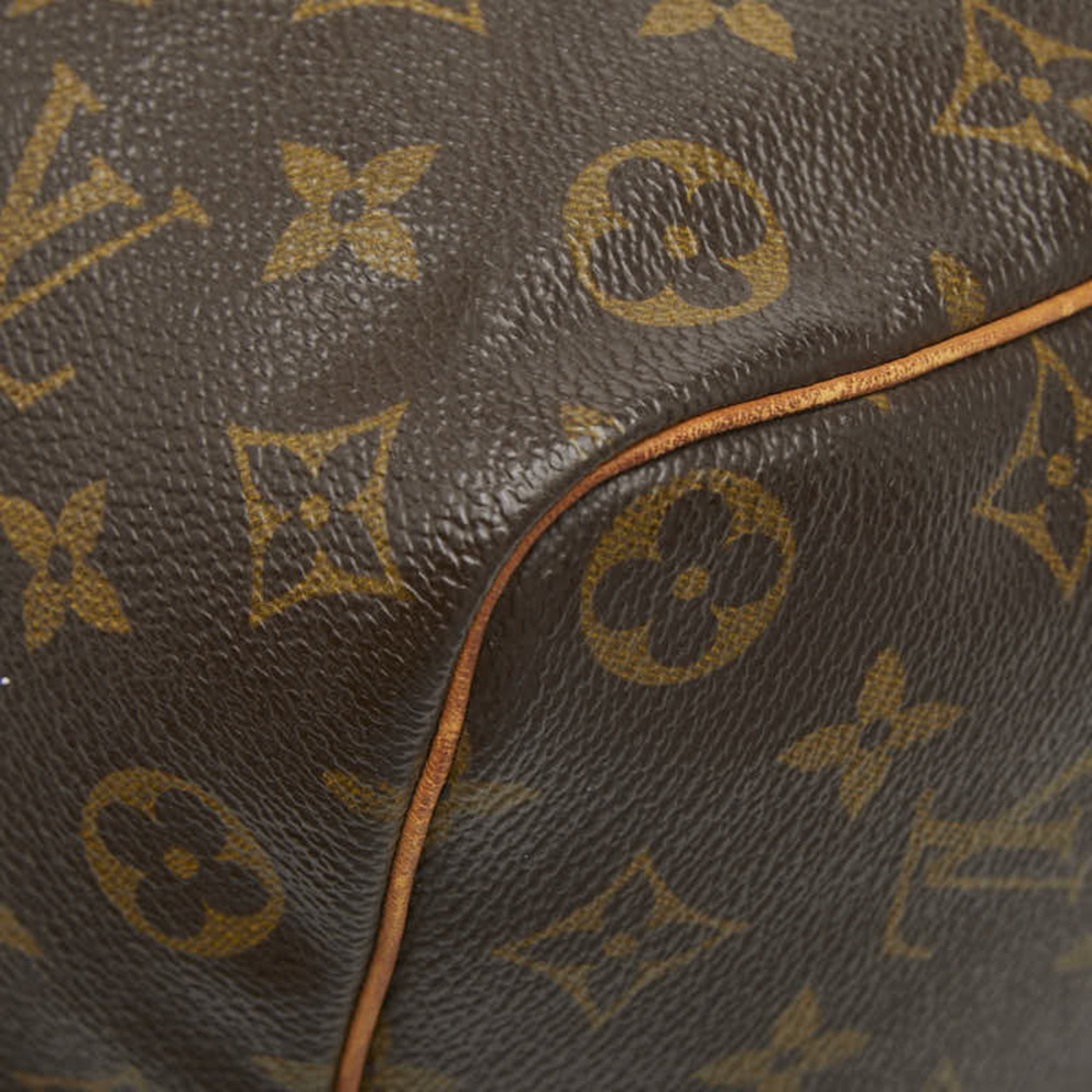 LOUIS VUITTON Brown Monogram Leather Speedy 35 Boston Bag - Picture 6 of 12